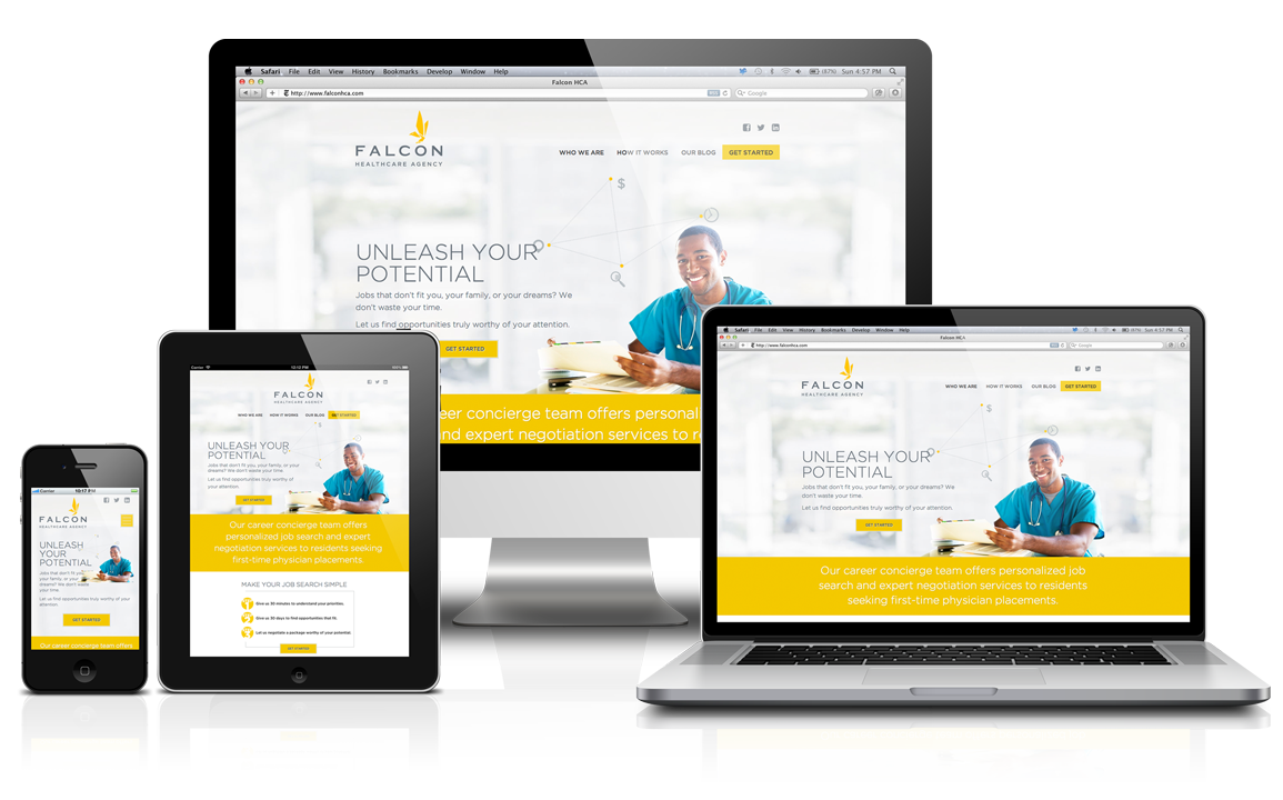 Professional business website design example in Markham
