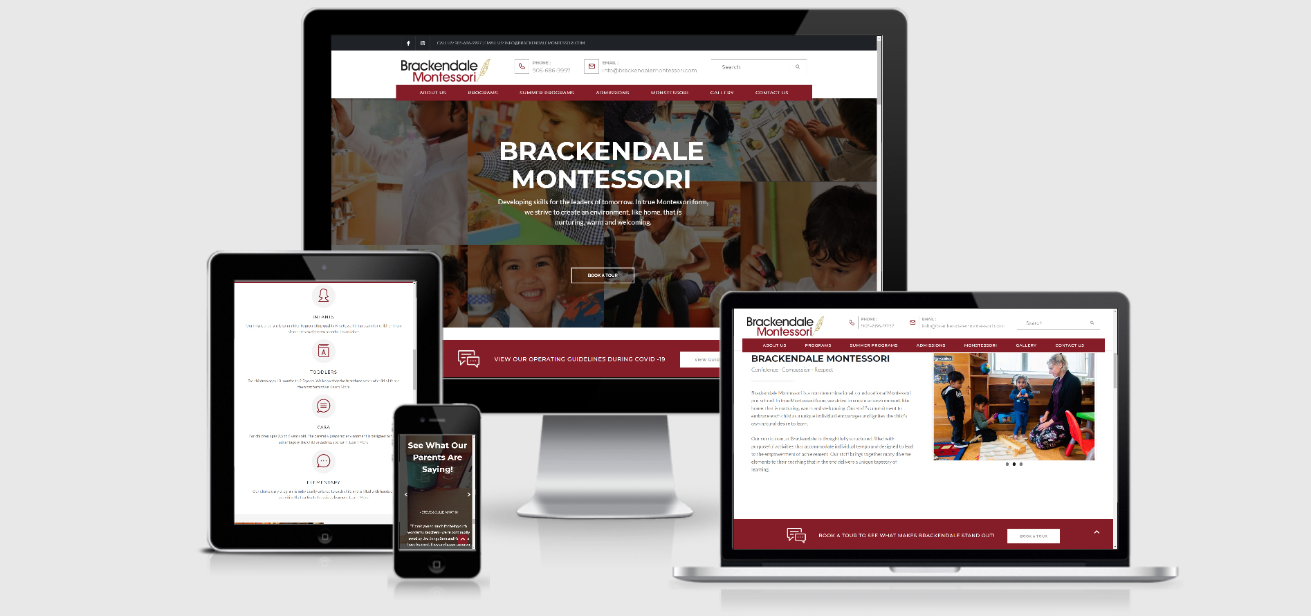 Montessori Website Design Markham